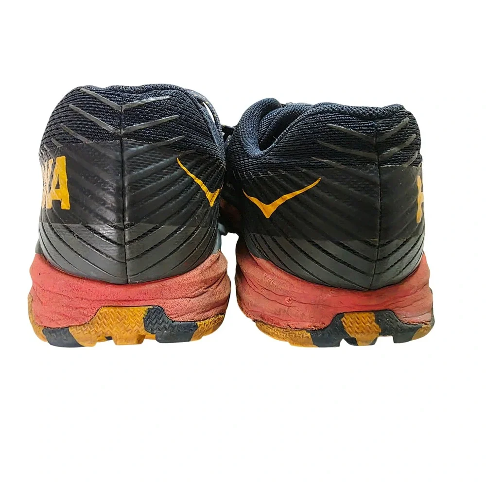Hoka One One Torrent 2 Mens 10.5‎ Trail Running Shoes Black Orange 1110496 OSFS